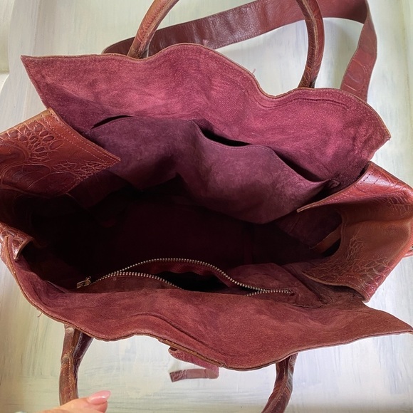 Large Let and Her Contemporary genuine leather bag with wide crossbody s… - Picture 3 of 16
